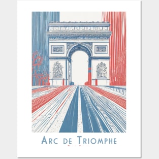 Parisian Glory: Arc de Triomphe Paris- France Posters and Art